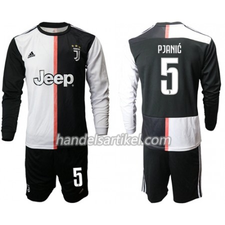 Juventus Pjanic 5 Kinder Heim Trikotsatz 2019/20 Langarm (+ Kurze Hosen)